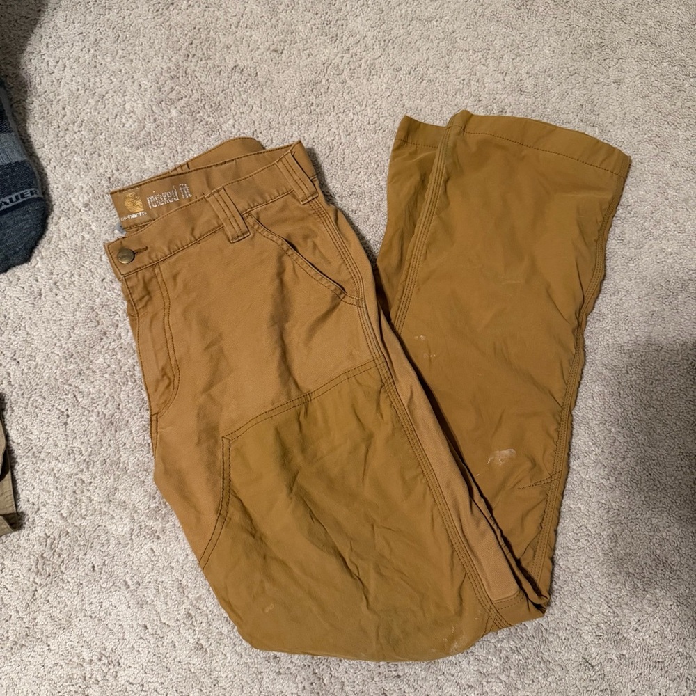Carhartt Men's Tan Cargo Work Pants